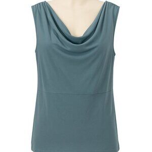 Apt 9 Teal Drape Cowl Neck Sleeveless Tank Top Shell Plus Size 2X